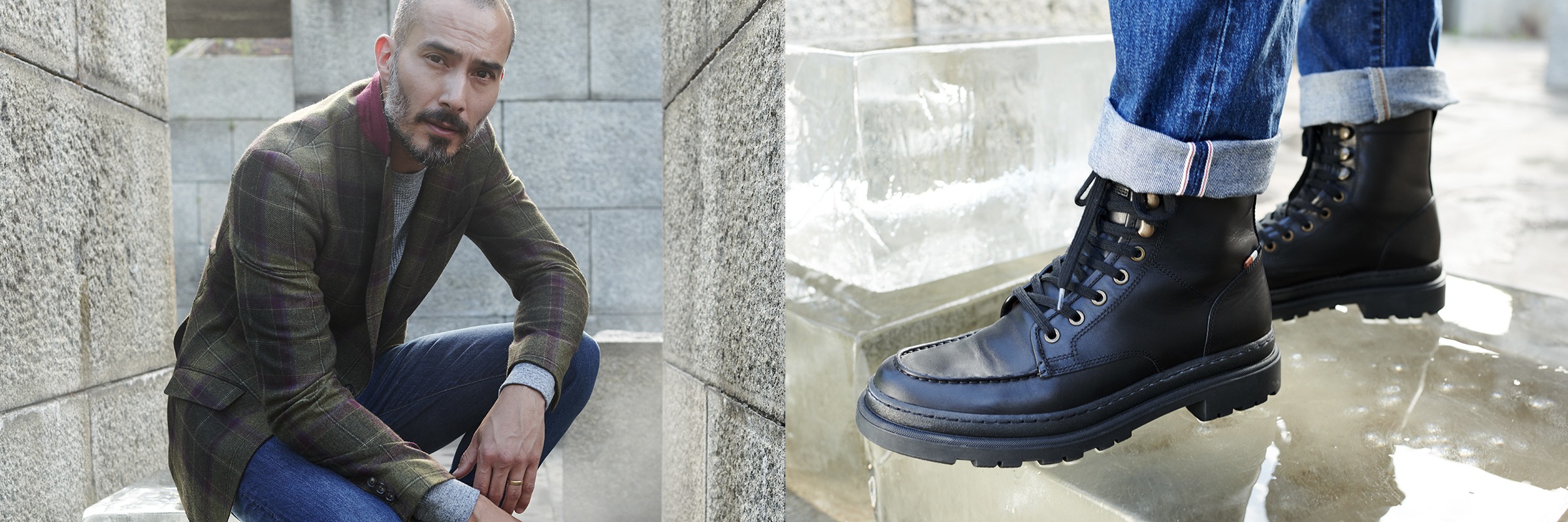 Lace up boots