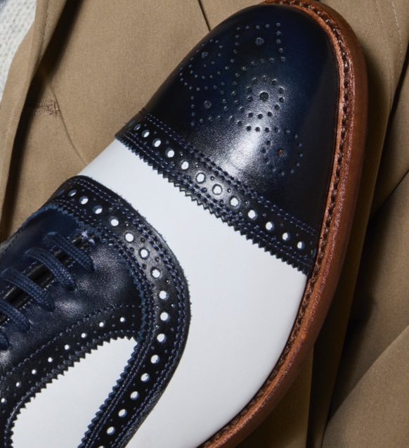 blue and white wingtip