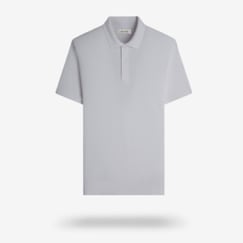 bugatchi full button polo in white