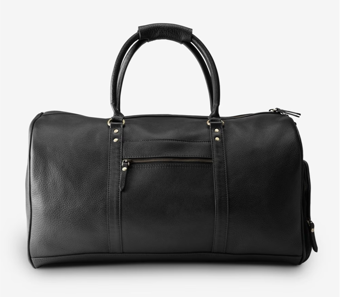 leather weekender