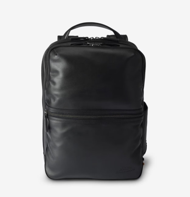 Leather Backpack in Black