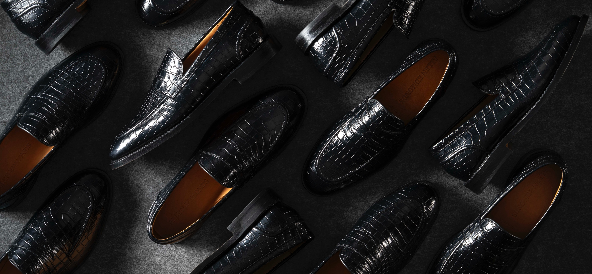 Randolph loafer in Crocodile