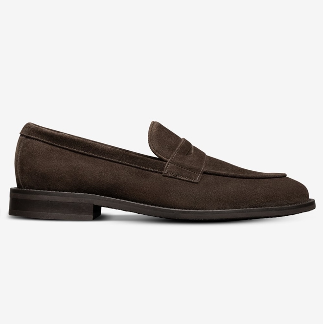 men’s brown loafer. 