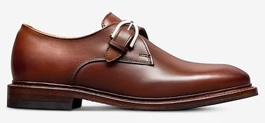 The Ryder single monk strap dress shoe in chili leather 