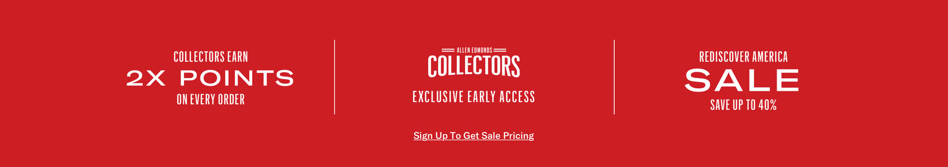 Sign up to get up to 40% off sale pricing
