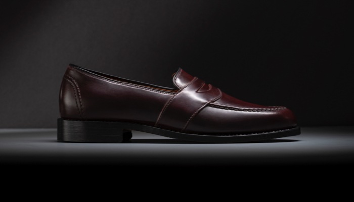Randolph Penny Loafer in cordovan leather