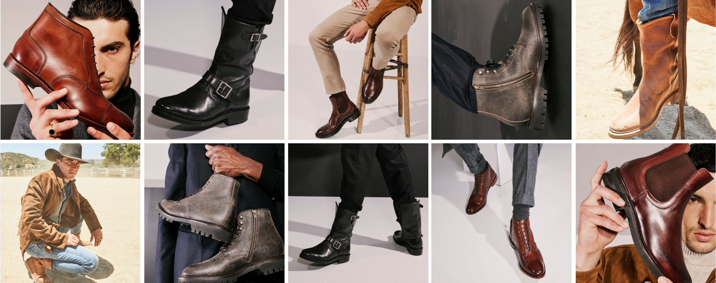 collage of allen edmonds boots