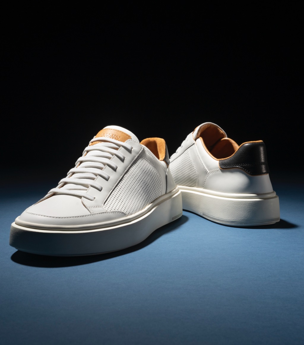 white sneakers