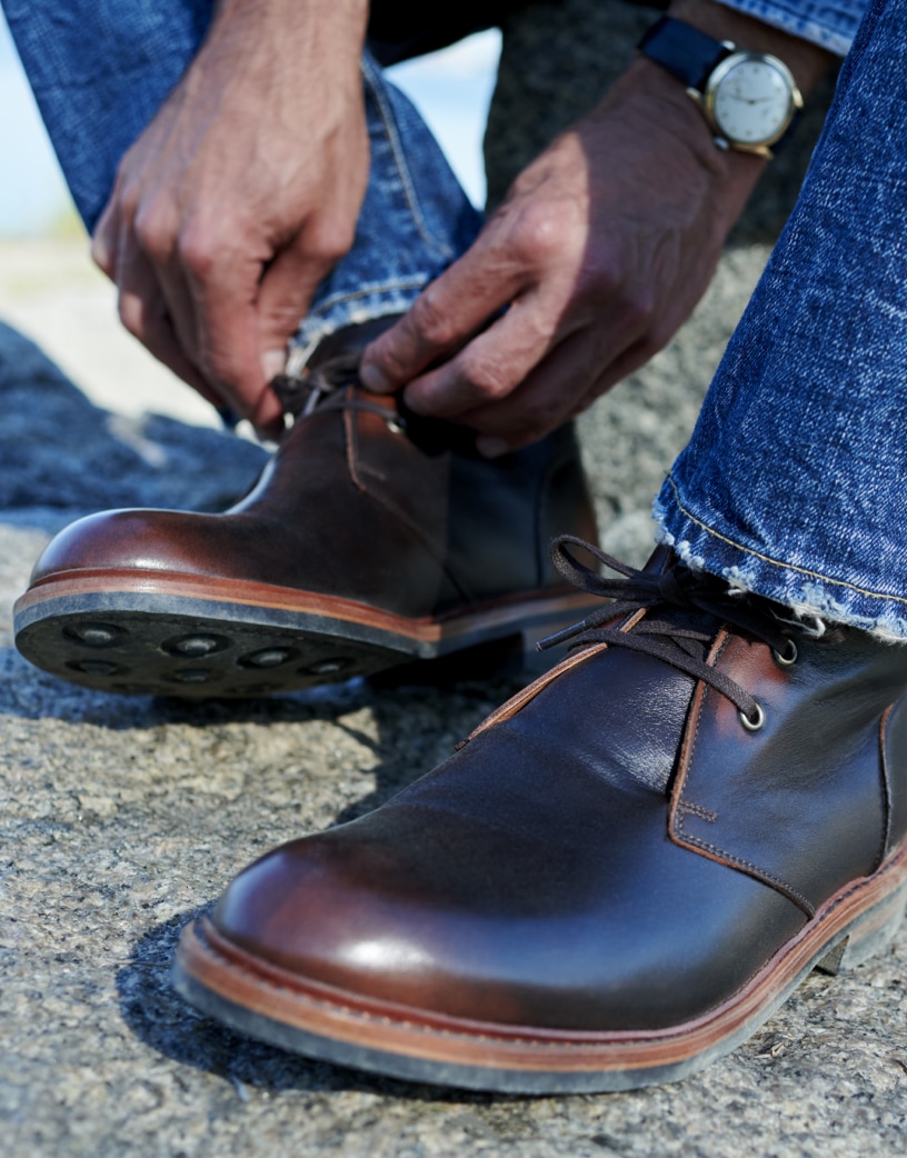Brown Leather Chukka Boot by Allen Edmonds