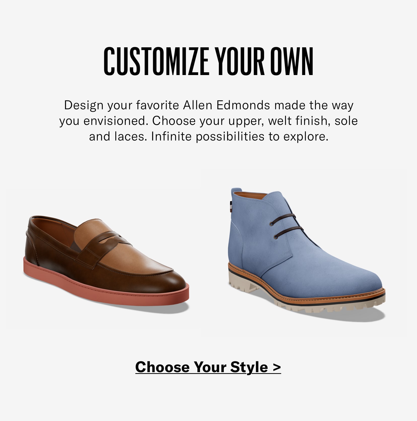 Allen edmonds made to order new arrivals