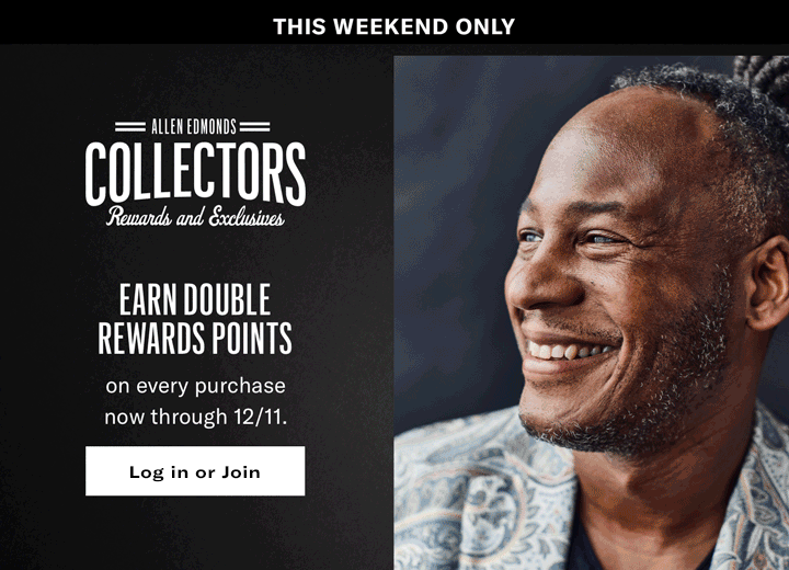 Earn double rewards points this weekend