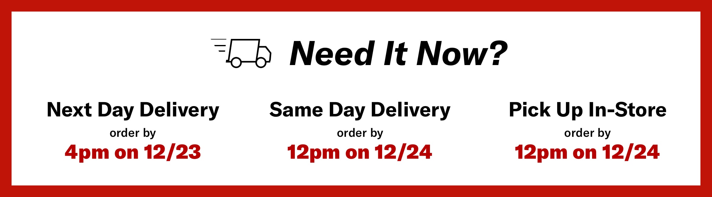 Same Day Delivery Options