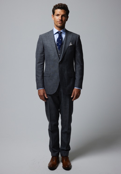 Men's business attire, men's suit style, brown park avenue cap toe dress oxfords
