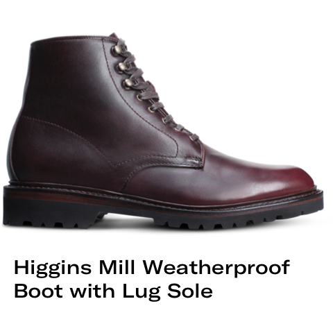 Higgins Mill Weatherproof Boot with lug sole