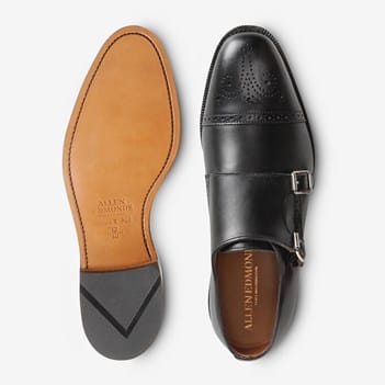 Allen Edmonds Double Monk Strap Leather Dress Shoes 11D Brown Cap Toe Luxury Randolph Monk Strap Dress Shoe | Men main image 2