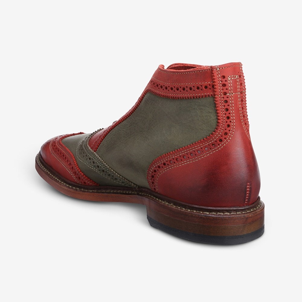 Red shop wingtip boots