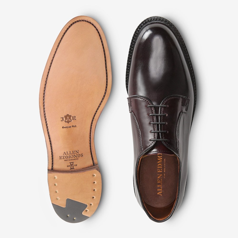 Allen edmonds Leeds cordovan(バーガンディ) 7D Allen Edmonds Mens Leeds Genuine Shell Cordovan Plain Toe