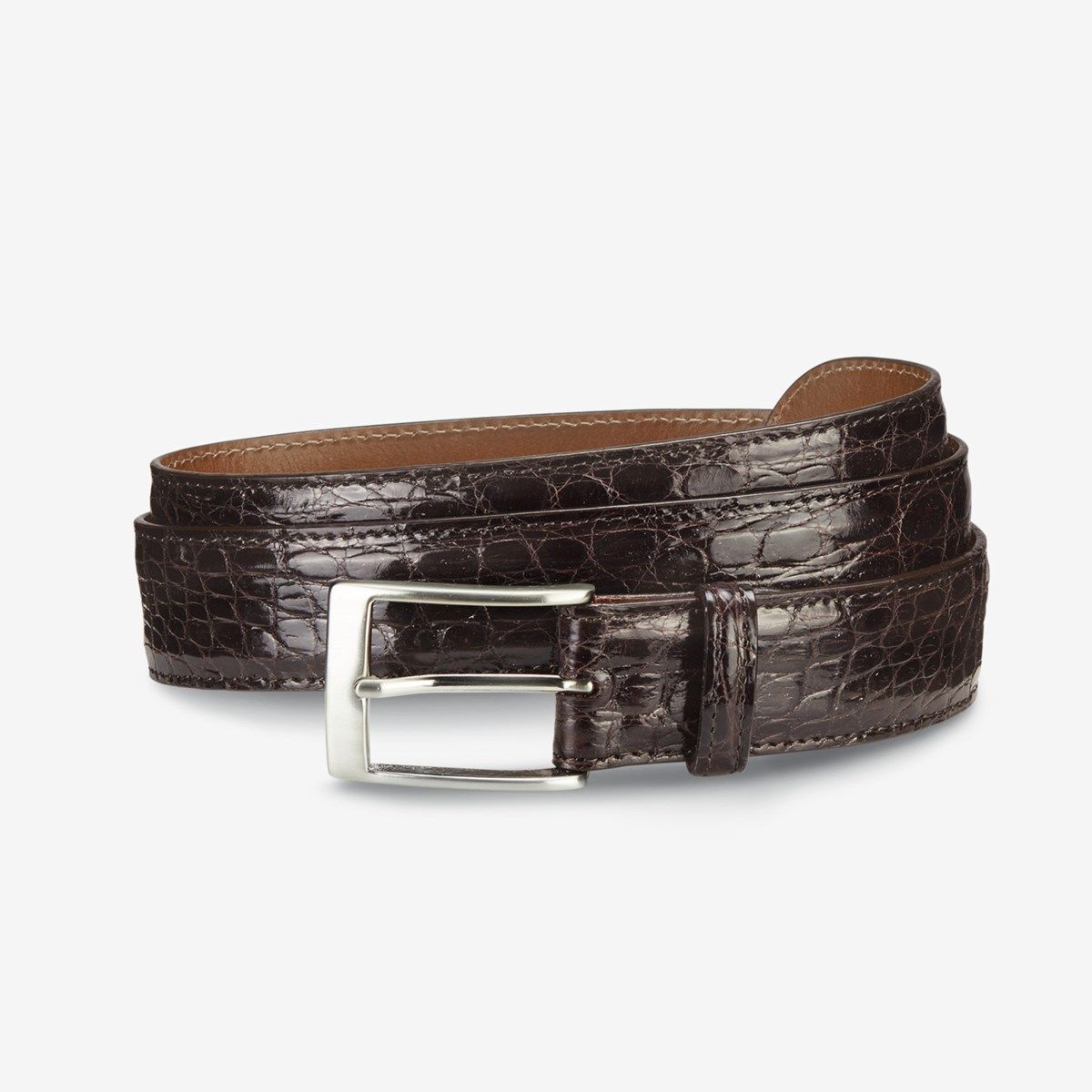 Caiman Crocodile Dress Belt | Men