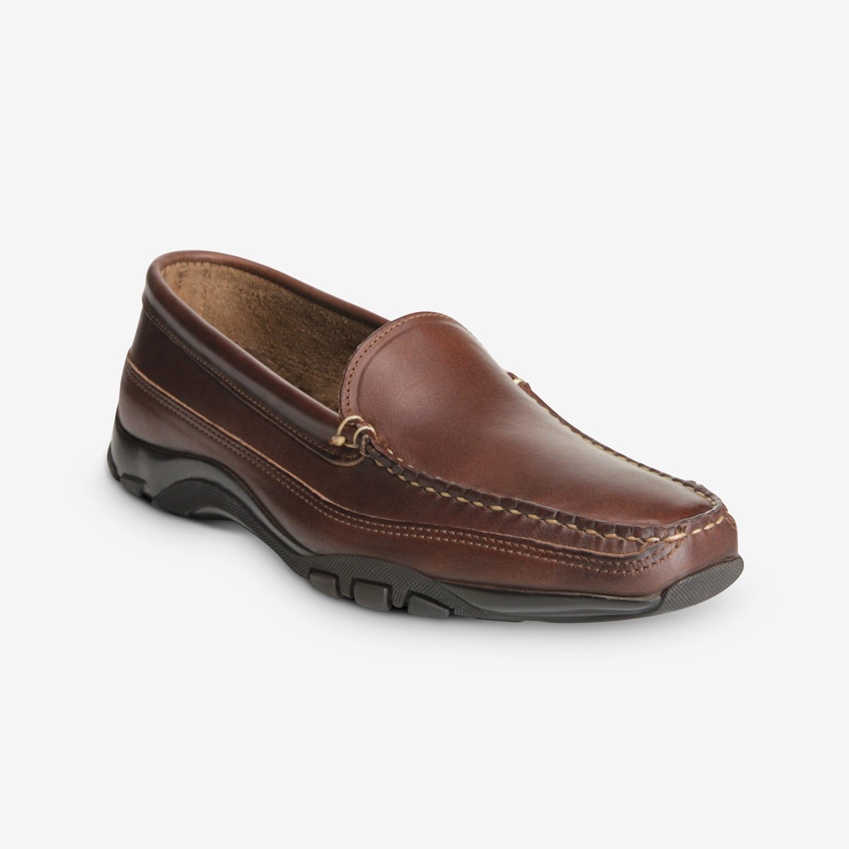 Allen Edmonds Boulder Brown Leather Driving Loafers Shoes Mens 9D Zapatos Zapatos para hombre Mocasines y sin cordones 
