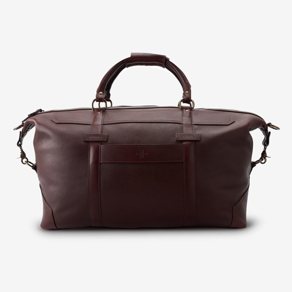 Leather Duffle Bag - Men's Brown Weekender Bag from Satchel & Page