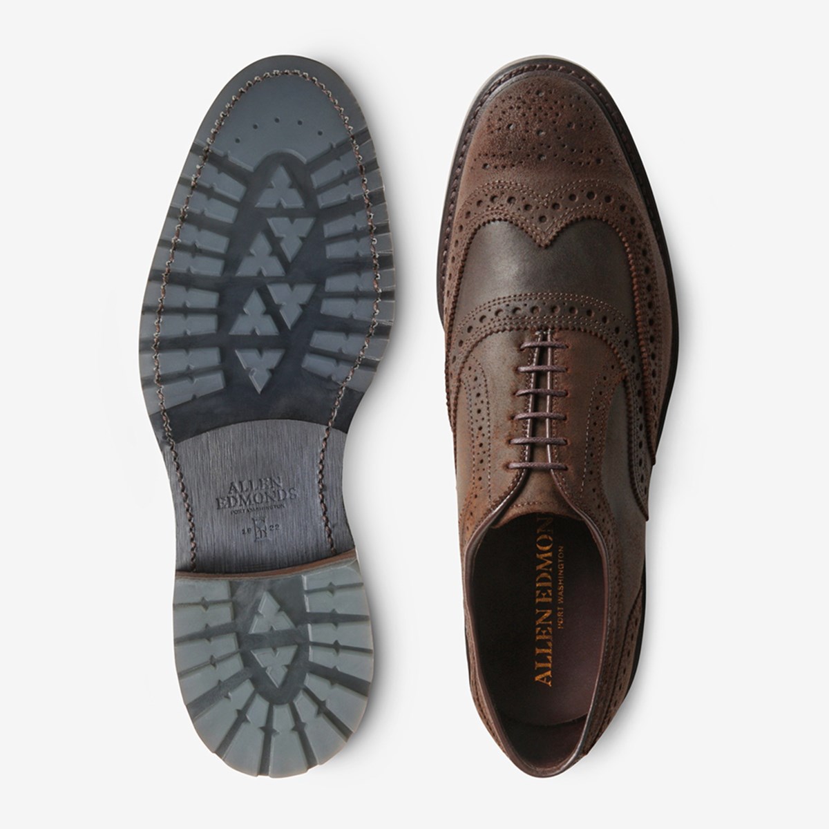 McTavish Wingtip Oxford Waxed Suede Dress Shoe | Men's Dress | Allen ...