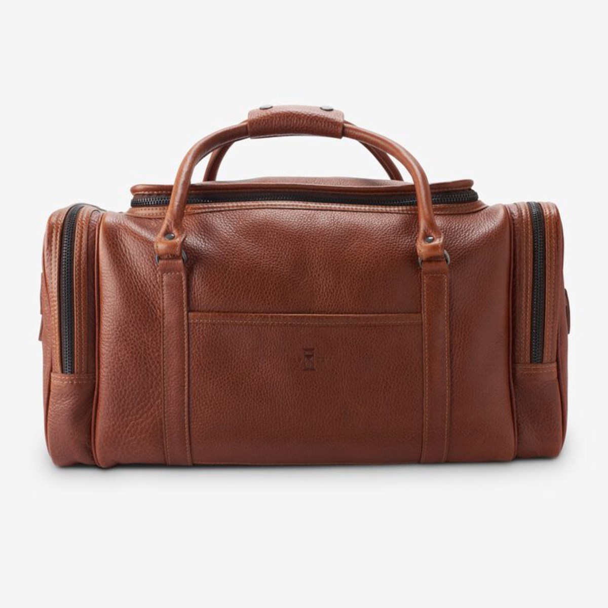 American Grain Collection Half Moon Zip Duffle Bag Tan Bags Allen Edmonds