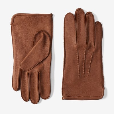 Cashmere Lined Leather Tech Gloves | Men's Hats and Gloves | Allen