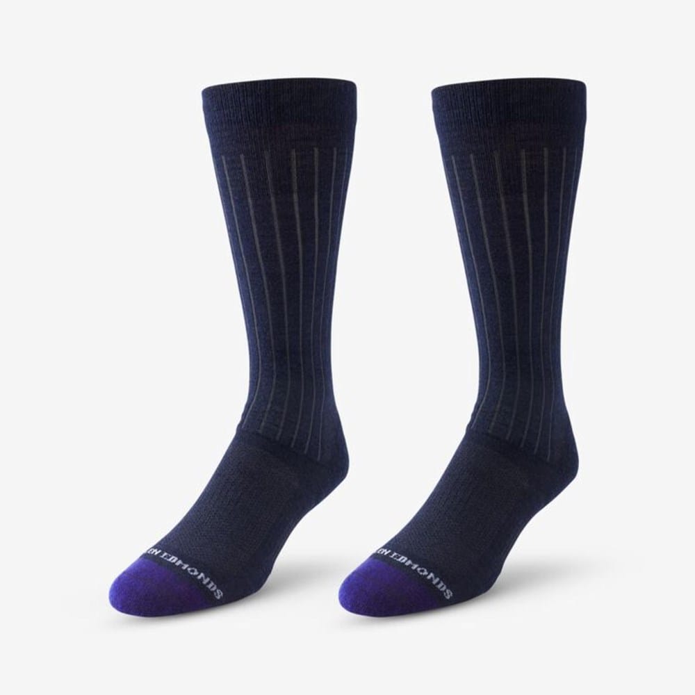navy blue dress socks Men's That Stay Up cool and comfortable texture against your skin Mens Dress Socks | Moisture-Wicking,