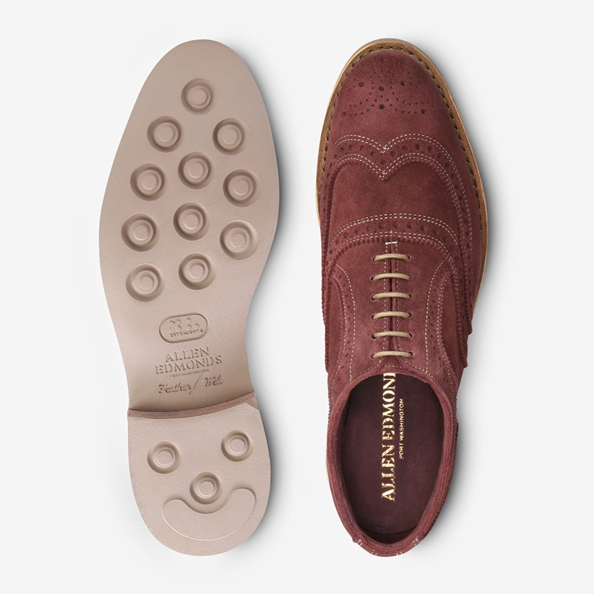 Neumok Suede Wingtip Oxford Men s Dress Allen Edmonds