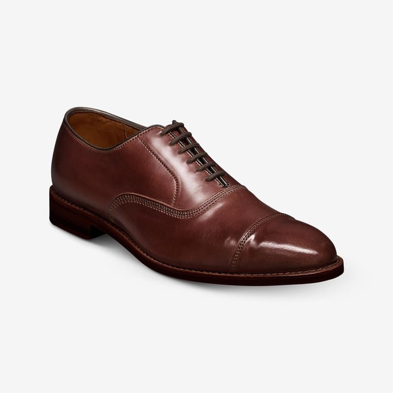 Allen Edmonds Park Avenue Shell Cordovan Cap-toe Oxford Dress Shoe in Chili Cordovan Leather, size 11.0 2E