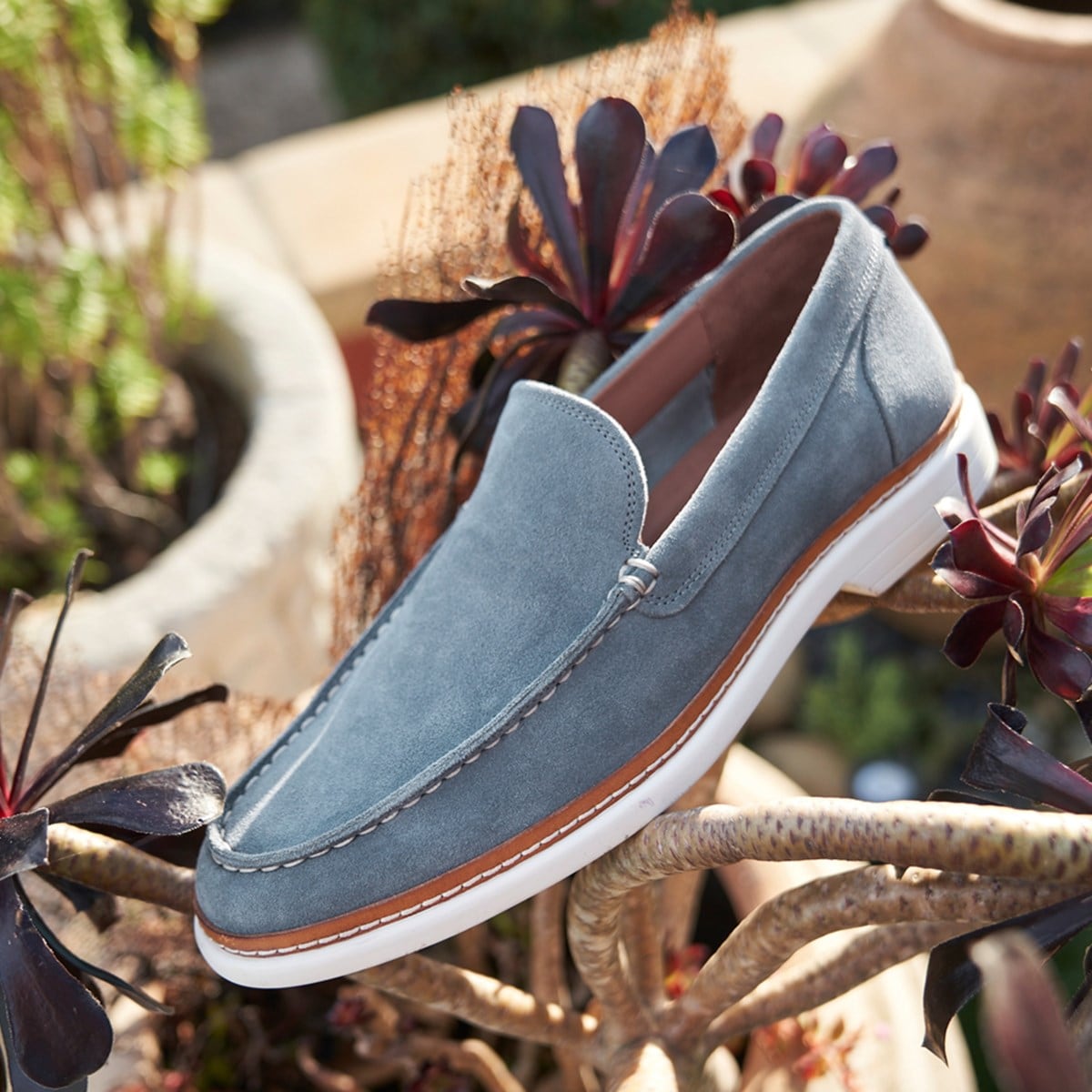 Wilder Suede Slipon Loafer Denim Blue Men's Loafers Allen