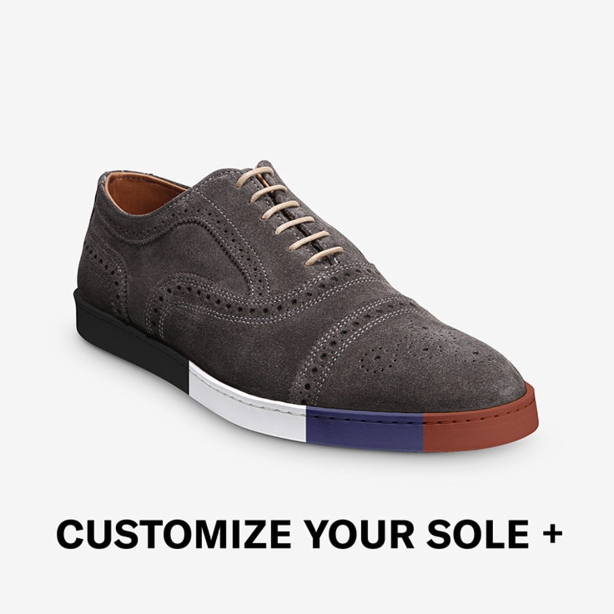 Strand Suede Oxford Dress Sneaker Men's Sneakers Allen Edmonds