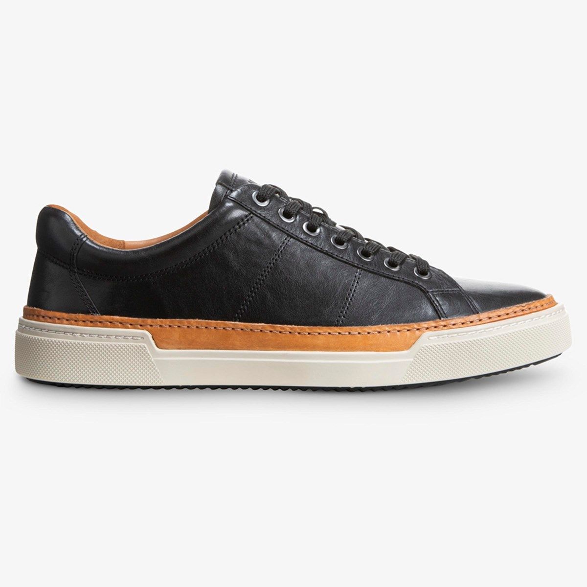 BRAND NEW UNWORN Allen Edmonds White Courtside Leather Sneaker w/Black & Brown Courtside Lace-up Sneaker | Men main image 2