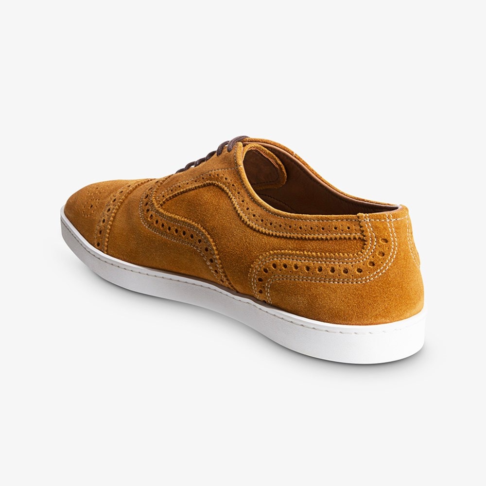 Allen Edmonds Strand Suede Oxford Sneaker - Turmeric