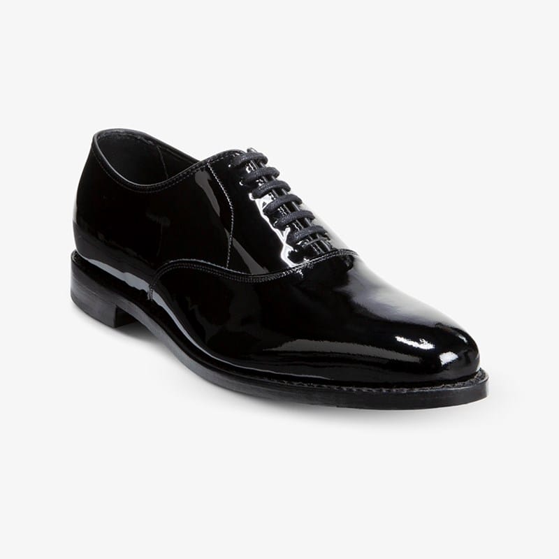 Allen Edmonds Carlyle Plain-toe Oxford Dress Shoe in Black Patent Leather, size 11.0 E