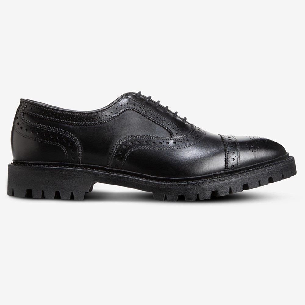 Strand Cap toe Oxford Dress Shoe with Lug Sole Men s Dress Allen Edmonds