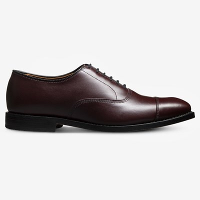 Maat 10D Allen Edmonds "Byron" Cap Toe Leather Oxford Schoenen Zwart Made in USA Schoenen Herenschoenen Oxfords & Wingtips 