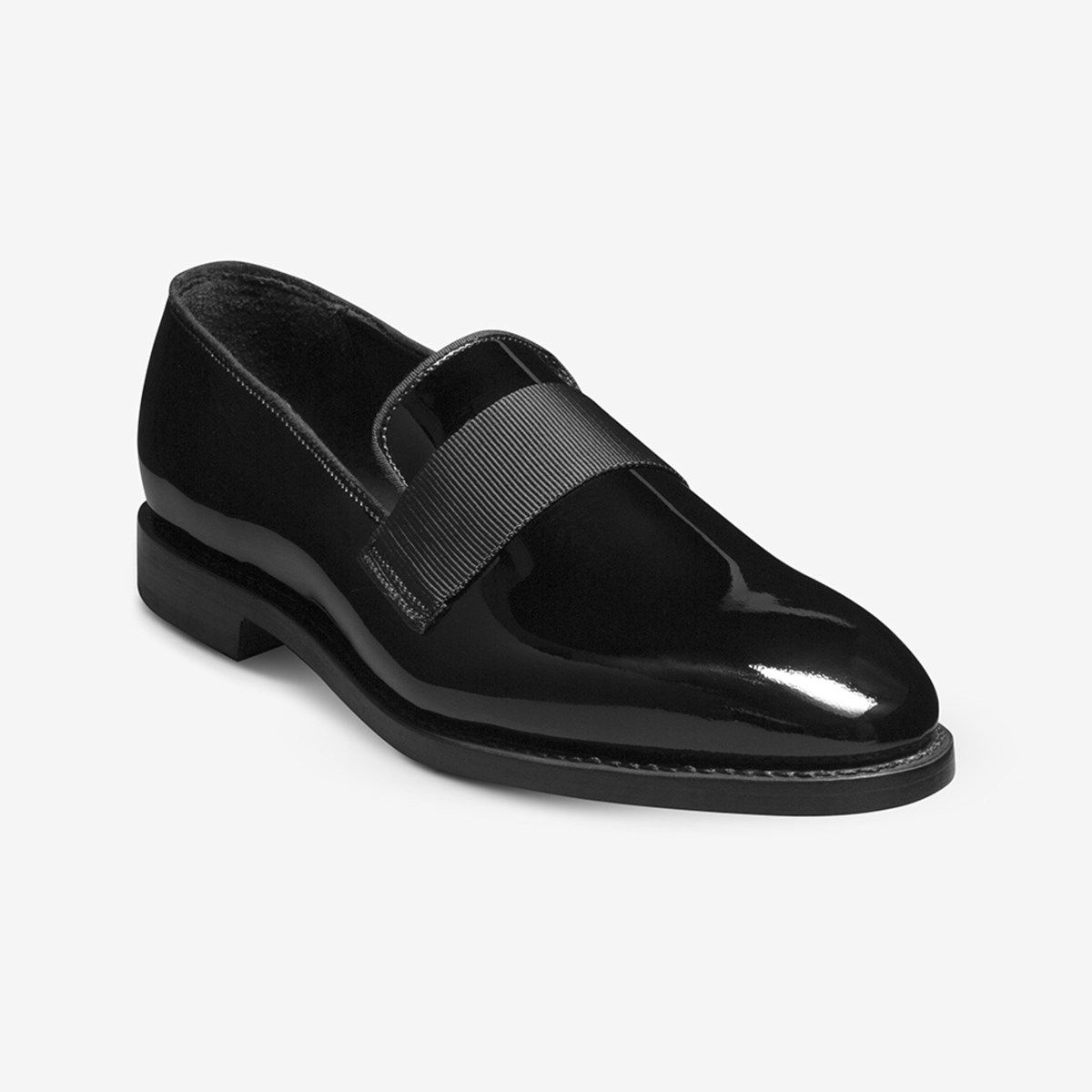 Allen Edmonds James Dress Loafer in Black Patent Leather, size 9.5 3E