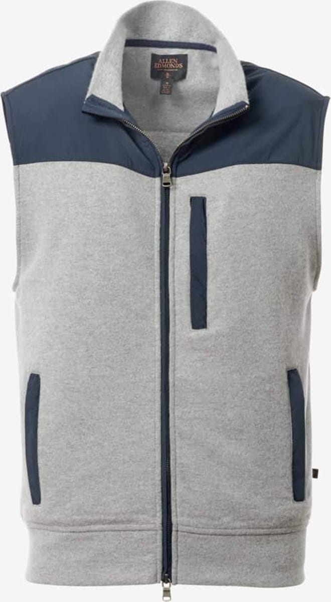 James Zip-front Vest Vests | Allen Edmonds