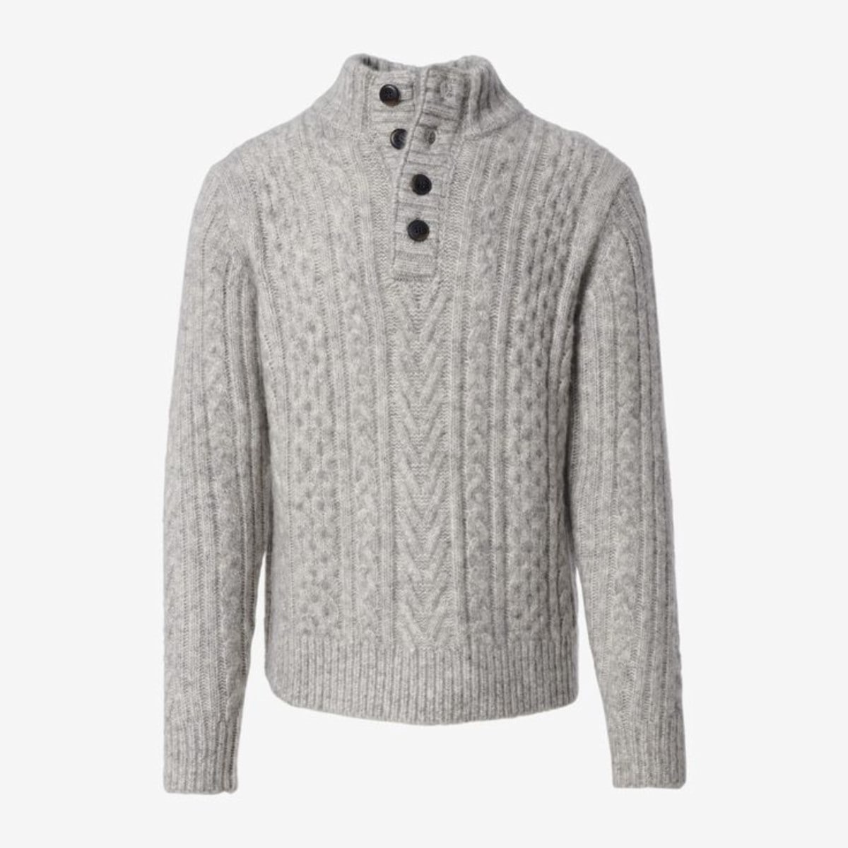 wool mock neck