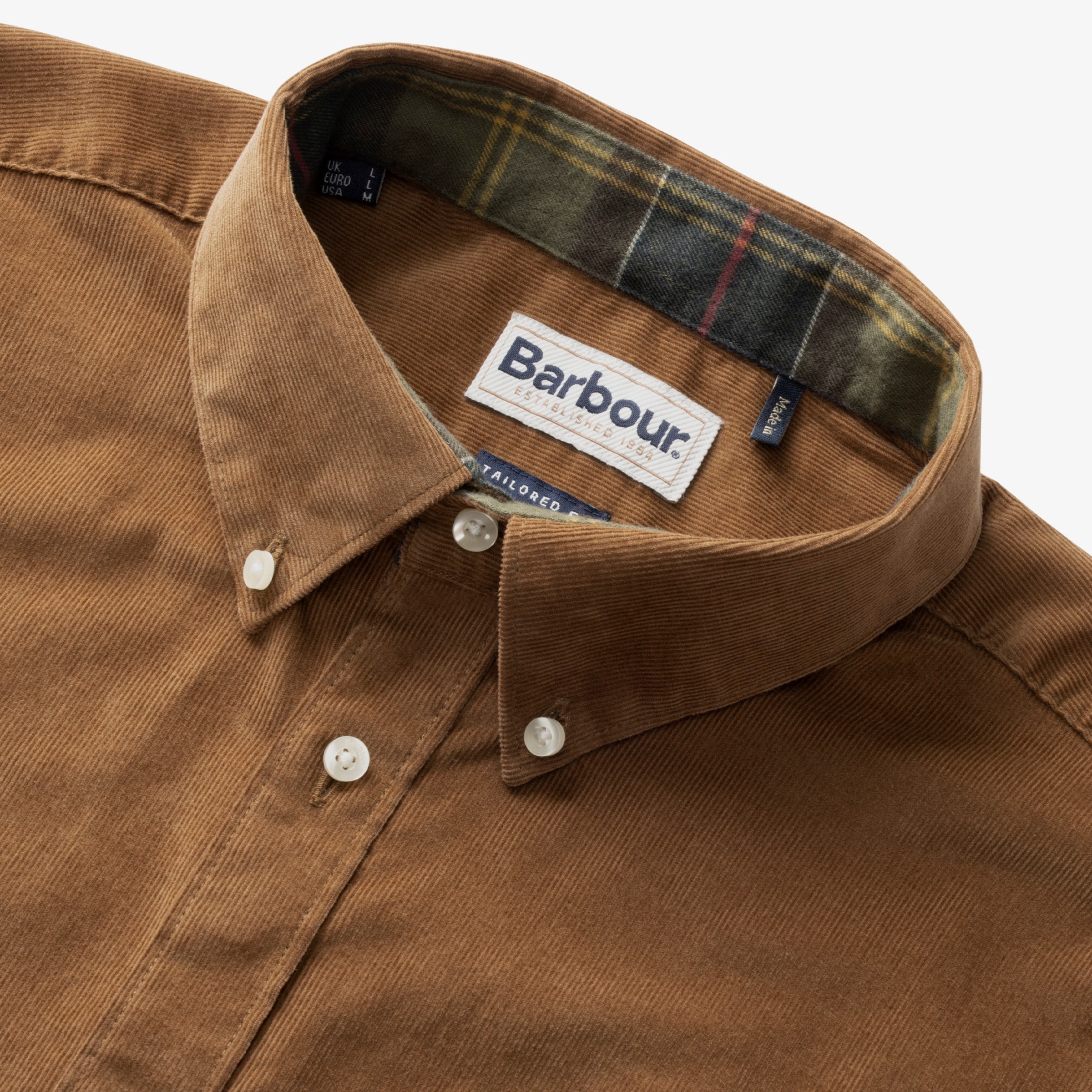 Barbour stapleton morris cord tailored 2025 shirt