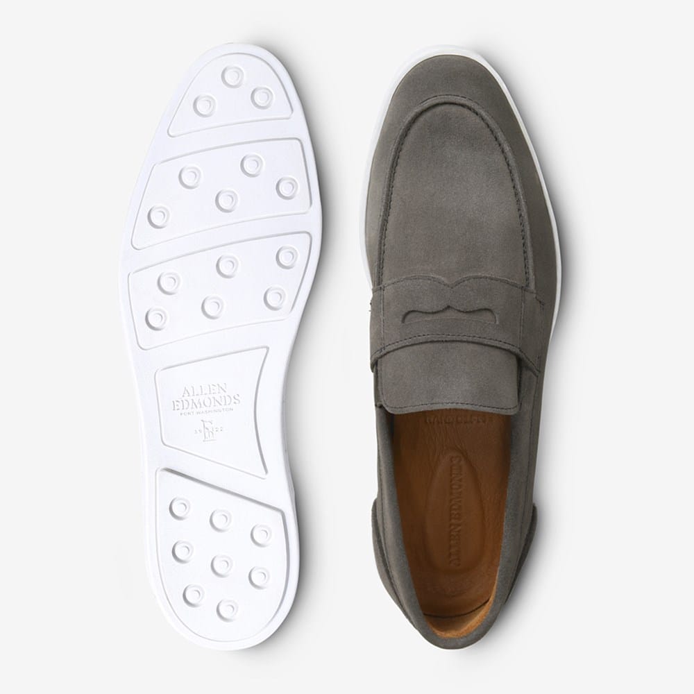 Allen Edmonds Randolph Slip-On Loafers – Gray Suede & Leather Trim – Men’s 9 3E Randolph Slip-on Sneaker | Men main image 4