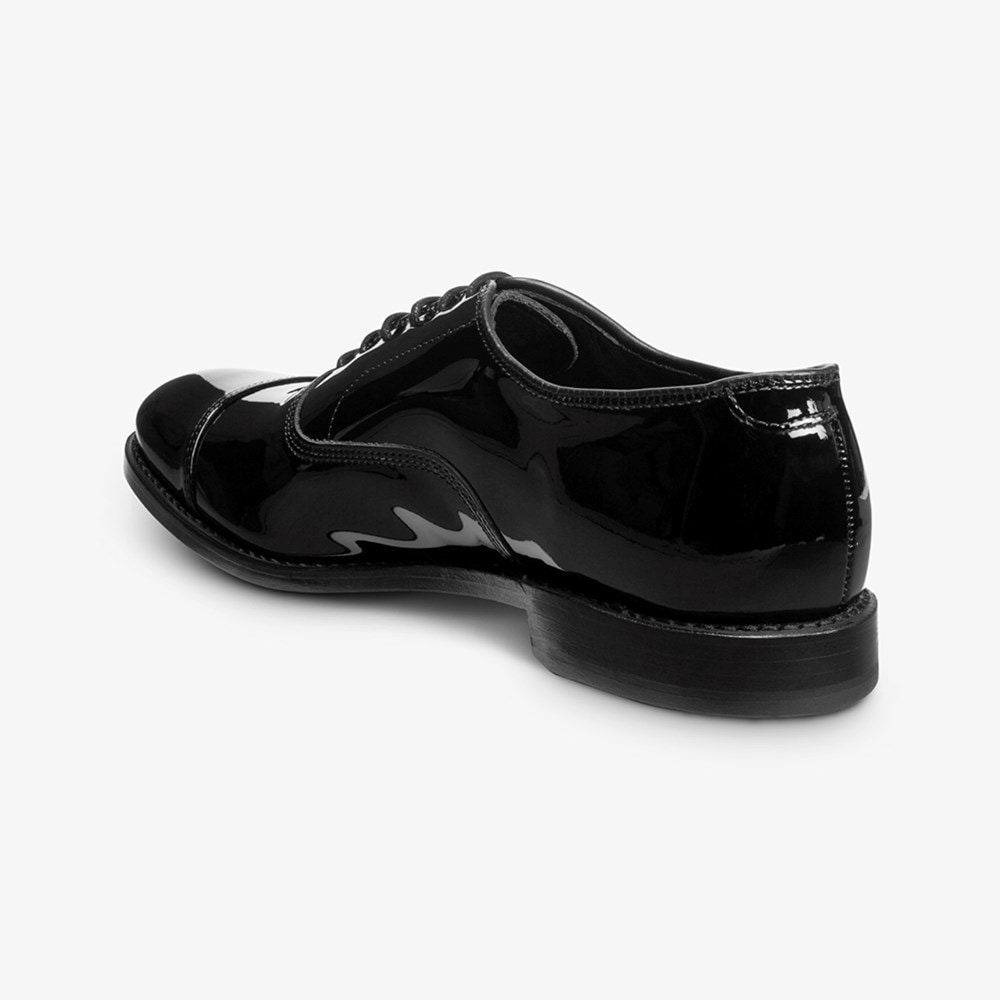 Cap toe patent clearance leather shoes