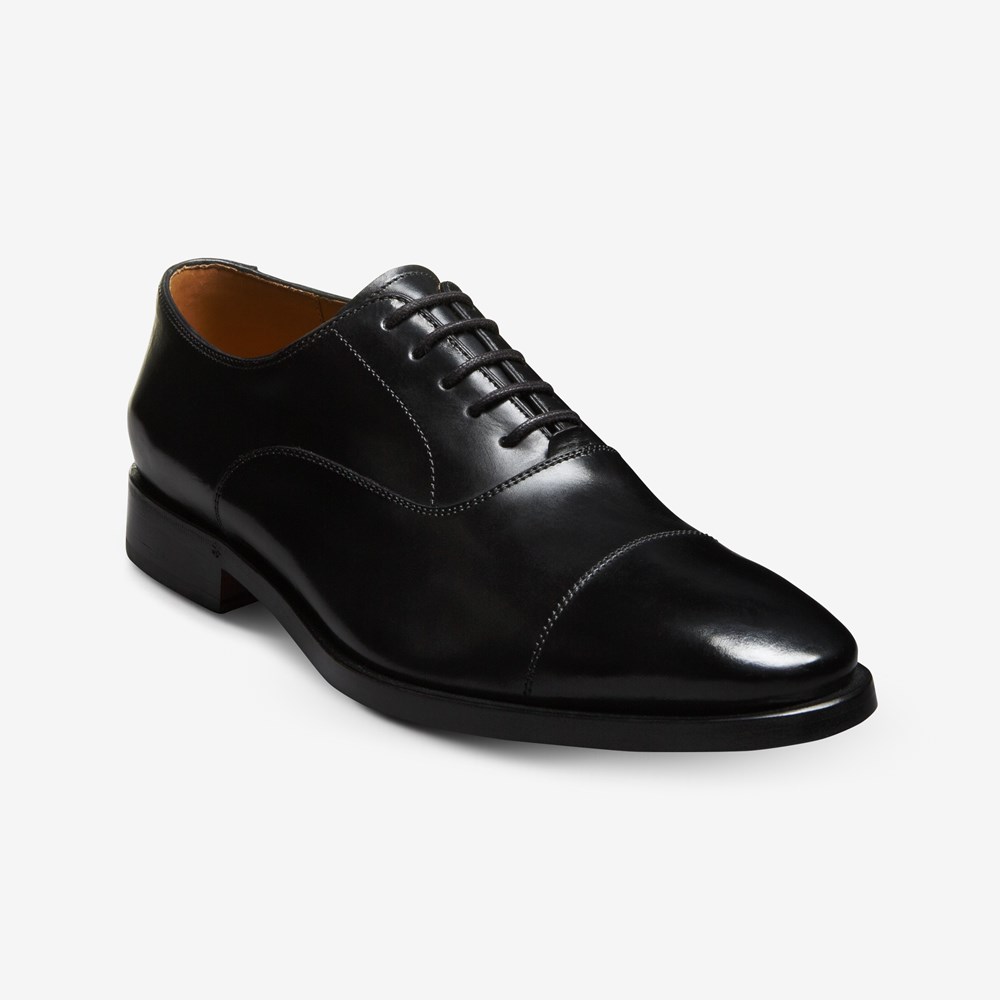 Allen Edmonds Men's Siena Cap-Toe Oxford Shoes in Black, Size 7.5 D