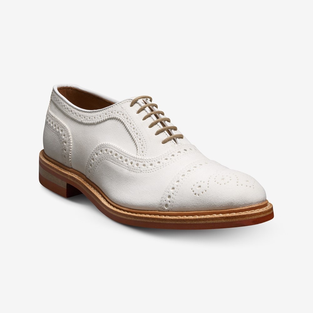 米大統領 愛用Brand☆ Allen Edmonds STRANDMOK レザーシューズ Strandmok Cap-toe Oxford with Dainite Rubber Sole | Men's
