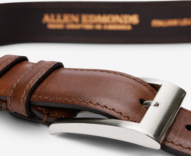 Allen edmonds poplar belt sales