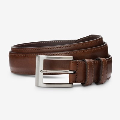 Simple Oxblood Dress Belt