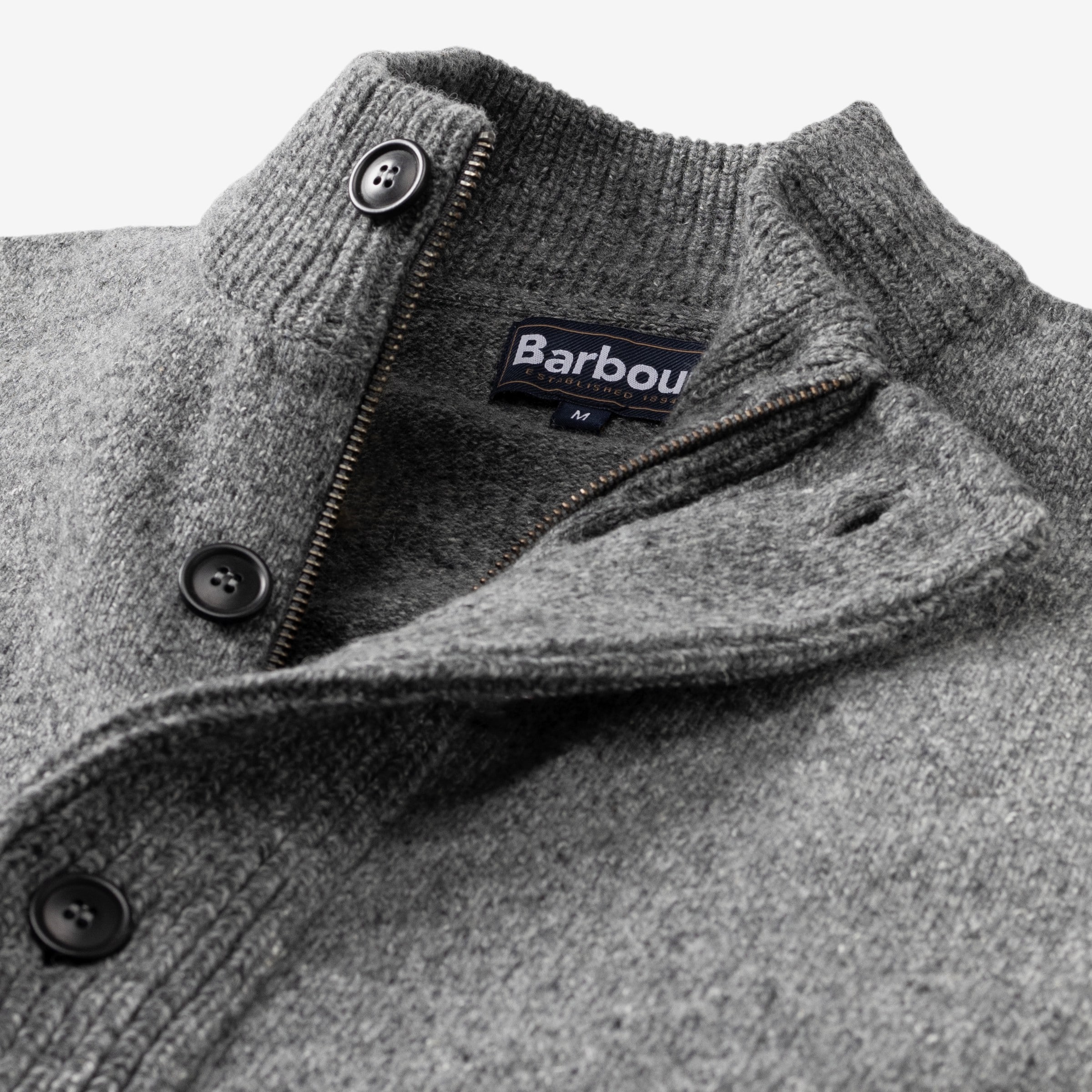 Barbour Essential Tisbury Zip through Sweater Men s Shirts Allen Edmonds