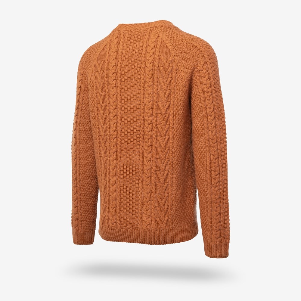 Merino wool fisherman's sweater cheap