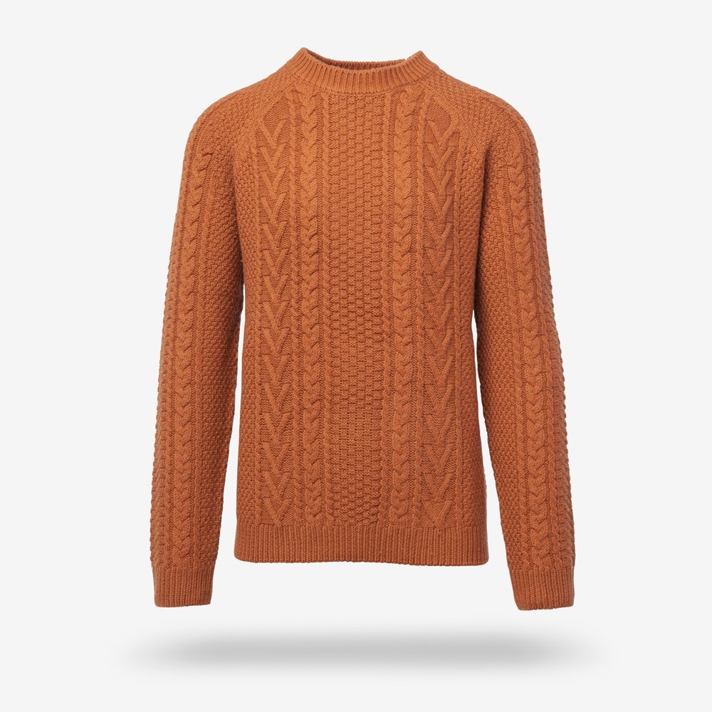 Schott N.Y.C. Merino Wool Fisherman Sweater